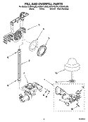 FILL AND OVERFILL PARTS Diagram and Parts List for KUDI01ILBT5  KitchenAid Dishwasher