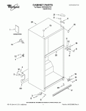 CABINET PARTS Diagram and Parts List for GR2FHMXVY03  Whirlpool Refrigerator