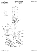 HOOD PARTS Diagram and Parts List for IH7302RS1  Whirlpool Range Hood