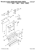 DOOR AND PANEL PARTS Diagram and Parts List for KUDP02SRSS2  KitchenAid Dishwasher