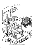 OVEN, LIT/OPTIONAL Diagram and Parts List for RS6750XVW2  Whirlpool Range
