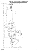 BRAKE AND DRIVE TUBE Diagram and Parts List for 4LSC9255AN0  Whirlpool Washer