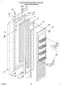 FREEZER DOOR Diagram and Parts List for KSSS36MBX00  KitchenAid Refrigerator