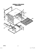 INTERNAL OVEN Diagram and Parts List for SF3000SWW1  Whirlpool Range
