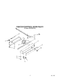 FREEZER CONTROL PANEL Diagram and Parts List for KSSS36MWX00  KitchenAid Refrigerator