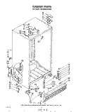 CABINET Diagram and Parts List for ED26MMXLWR0  Whirlpool Refrigerator