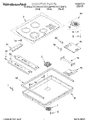 SECTION Diagram and Parts List for KECC508GBL0  KitchenAid Cooktop