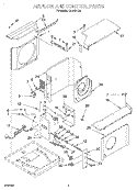 AIRFLOW AND CONTROL Diagram and Parts List for CA14WC90  Whirlpool Air Conditioner