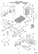 UNIT Diagram and Parts List for 3ED27DQXAW01  Whirlpool Refrigerator
