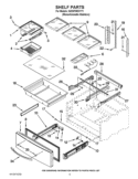 SHELF PARTS Diagram and Parts List for GZ25FSRXYY1  Whirlpool Refrigerator