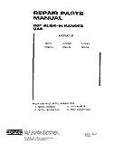 TOP BURNER Diagram and Parts List for 1456W2A  Roper Range