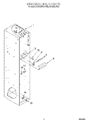 FREEZER LINER Diagram and Parts List for KSSS36QDX05  KitchenAid Refrigerator