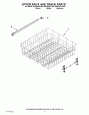 Part Location Diagram of WPW10323189 Whirlpool Dishwasher Dishrack Rail Stop