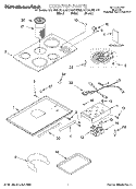 SECTION Diagram and Parts List for KECD805HBT0  KitchenAid Cooktop