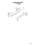BACKGUARD Diagram and Parts List for FEP210VW4  Roper Range