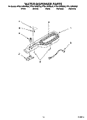 WATER DISPENSER PARTS, OPTIONAL PARTS Diagram and Parts List for KTRA19EMBL00  KitchenAid Refrigerator