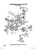 MAGNETRON AND AIR FLOW Diagram and Parts List for RM286PXV2  Whirlpool Microwave Oven Combo