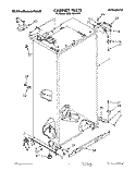 CABINET Diagram and Parts List for KSSS42DAX03  KitchenAid Refrigerator