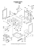 CHASSIS PARTS Diagram and Parts List for IVP85802  Inglis Range