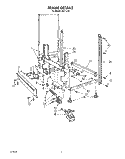 FRAME Diagram and Parts List for 8517L10  Roper Dishwasher