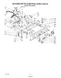 WASHER/DRYER CONTROL PANEL Diagram and Parts List for KGLC500TAL1  KitchenAid Washer Dryer Combo