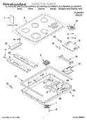 SECTION Diagram and Parts List for KECC568GSS3  KitchenAid Cooktop