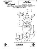 TUB AND BASKET Diagram and Parts List for CA1300XKW0  Whirlpool Washer
