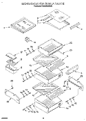 REFRIGERATOR SHELF Diagram and Parts List for KSSS42QDX00  KitchenAid Refrigerator