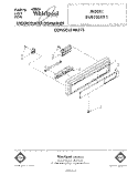 CONSOLE Diagram and Parts List for DU9100XT1  Whirlpool Dishwasher