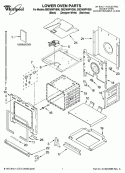 LOWER OVEN PARTS Diagram and Parts List for GBD309PVS00  Whirlpool Wall Oven