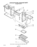 AUXILIARY OVEN AND DOOR , LITERATURE Diagram and Parts List for RF4900XLW3  Whirlpool Range