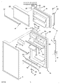 DOOR Diagram and Parts List for 2ET18NMXJW01  Whirlpool Refrigerator