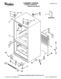CABINET PARTS Diagram and Parts List for GX5FHDXVY08  Whirlpool Refrigerator
