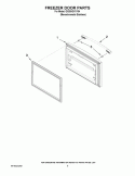 FREEZER DOOR PARTS Diagram and Parts List for GX5SHDXVY04  Whirlpool Refrigerator