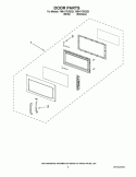 DOOR PARTS Diagram and Parts List for YMH1170XSQ3  Whirlpool Microwave