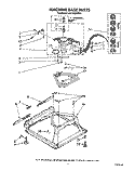 MACHINE BASE Diagram and Parts List for LA8100XWW1  Whirlpool Washer