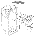 LINER Diagram and Parts List for RT20DKXBL00  Roper Refrigerator