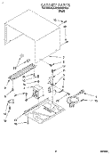 CABINET Diagram and Parts List for KCMS125YBL0  KitchenAid Microwave
