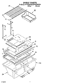 SHELF PARTS, OPTIONAL PARTS Diagram and Parts List for ET1GHMXPT00  Whirlpool Refrigerator