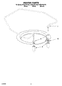 HEATER PARTS Diagram and Parts List for KUDS01DLBT3  KitchenAid Dishwasher