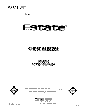 SECTION Diagram and Parts List for TCF1510WW00  Whirlpool Freezer