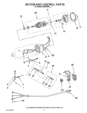 MOTOR AND CONTROL PARTS Diagram and Parts List for KSM150PSCL1  KitchenAid Mixer
