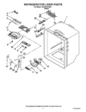 REFRIGERATOR LINER PARTS Diagram and Parts List for GX5FHTXVQ05  Whirlpool Refrigerator