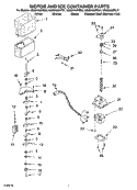 MOTOR AND ICE CONTAINER PARTS Diagram and Parts List for GS2SHAXNL01  Whirlpool Refrigerator