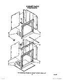 CABINET Diagram and Parts List for RB130PXV4  Whirlpool Wall Oven