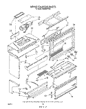 UPPER CHASSIS Diagram and Parts List for RM988PXVN2  Whirlpool Microwave Oven Combo