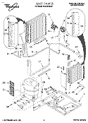 UNIT, LITERATURE Diagram and Parts List for 3XACM18XD0  Whirlpool Air Conditioner