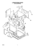 LOWER OVEN Diagram and Parts List for RB770PXYQ2  Whirlpool Wall Oven