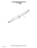 LOWER WASHARM PARTS Diagram and Parts List for IUD8100YS0  Whirlpool Dishwasher