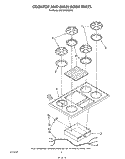 SECTION Diagram and Parts List for KGCS160SWH0  KitchenAid Cooktop